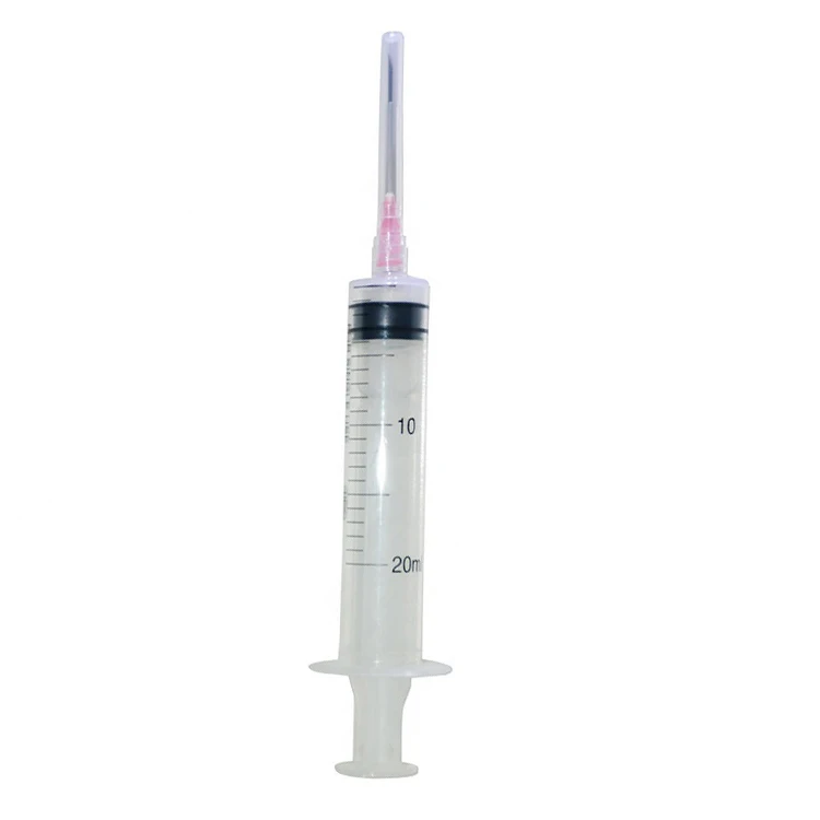 
20 cc Plastic Disposable Syringe with Needle 