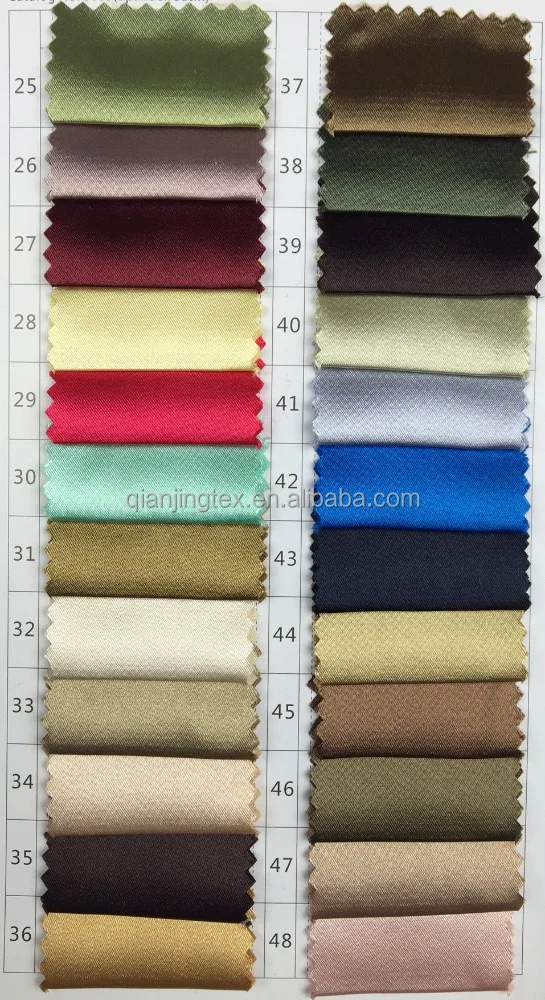 
Factory price high quality 94% polyester 6% spandex shiny stretch thick satin fabric 