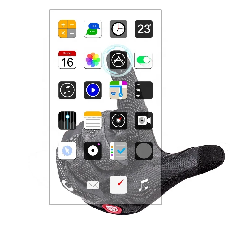 Ветрозащитные зимние велосипедные перчатки для сенсорного экрана из искусственной кожи