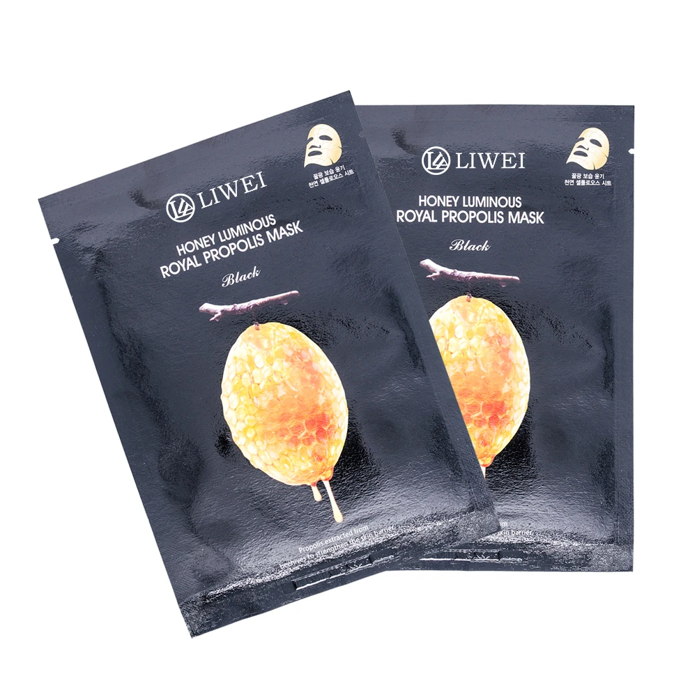 
Free Sample Private Label High Quality Hot Sale Best Honey Extracts Anti Aging Moisturizing Propolis Silk Mask 