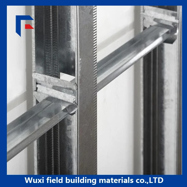 Galvanized metal stud wall angle profile