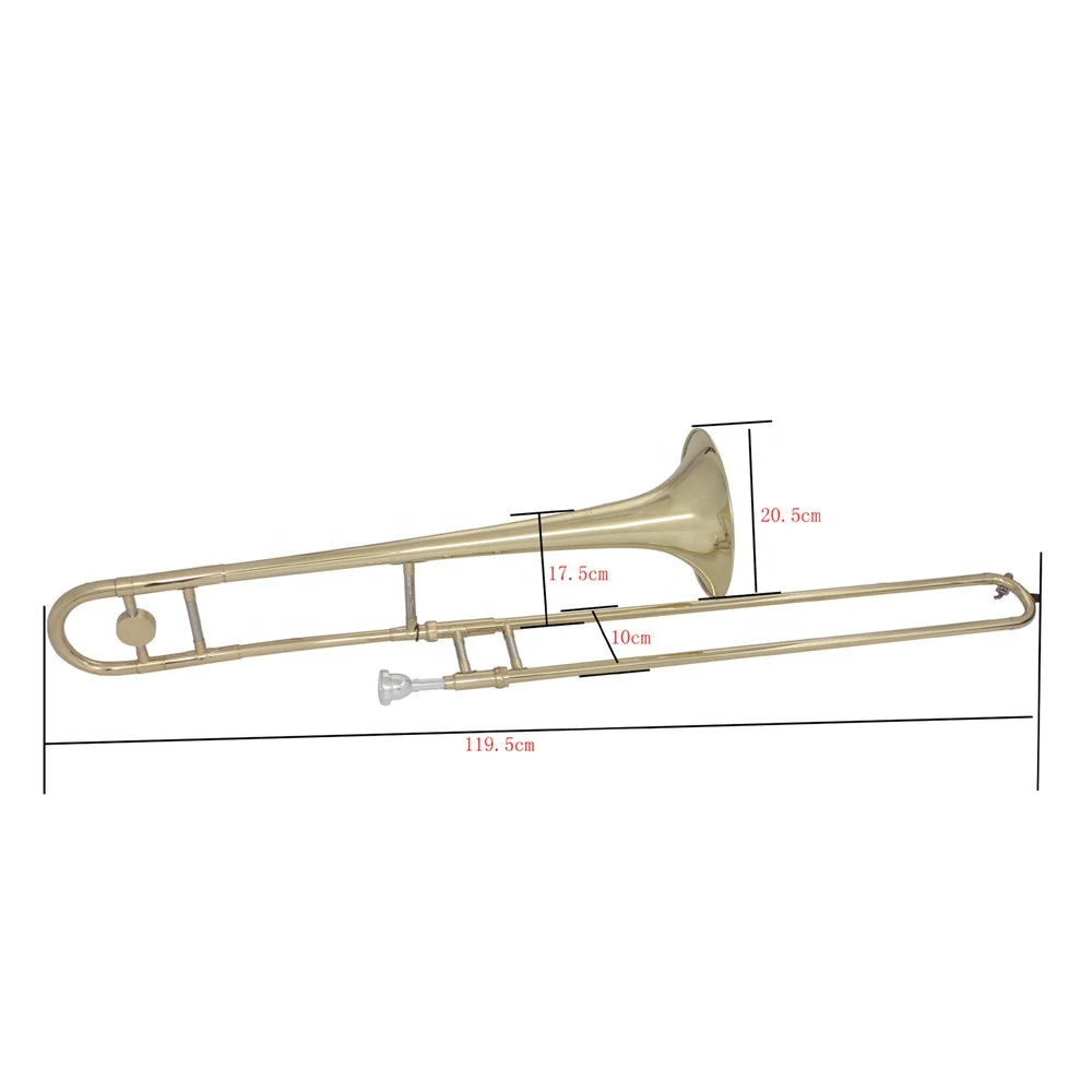 
Factory direct sale alto trombone gold silver wind instruments brass trombone 