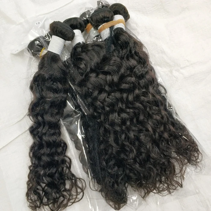 Letsfly 10pcs hair wholesale unprocessed WATER WAVE brazilian virgin wet and wavy human hair extensions