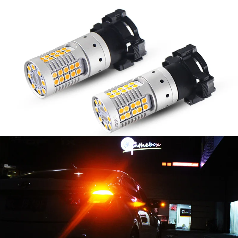 Автомобильная светодиодная лампа Canbus 12 В 3030 SMD янтарно-желтого цвета для Audi BMW