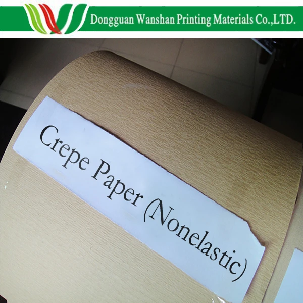 White/brown crepe paper machine, 115 g kraft paper, 300 meters per craft paper roll