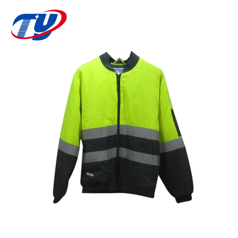 Yellow High Visibility Safety Reflective Jacket