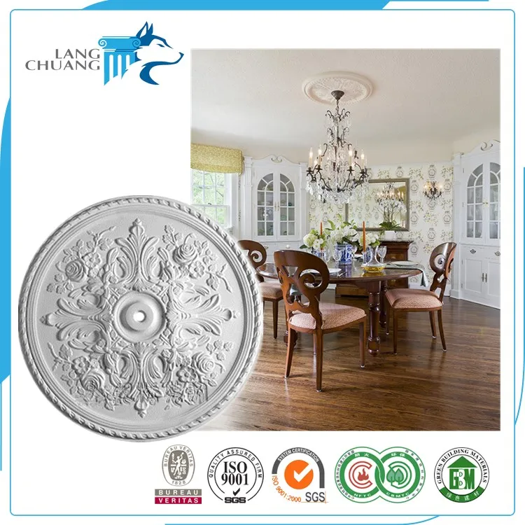 Home Decoration Lighting Equipment Accessories Gypsum Ceiling Medallion