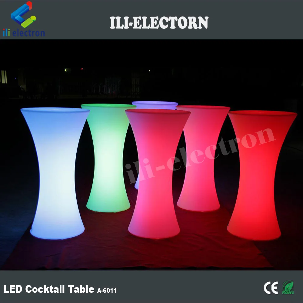 Modern plastic led glowing bar furniture led bar table