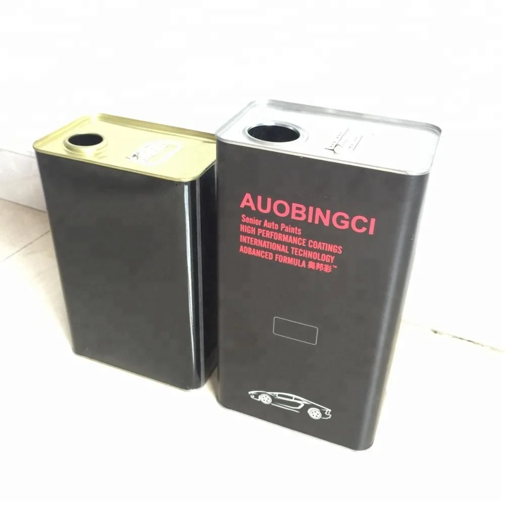 Black Gloss and Matte Finished F-Style Rectangular 4L/1 Gallon Motor Oil tin Cans Customized Available