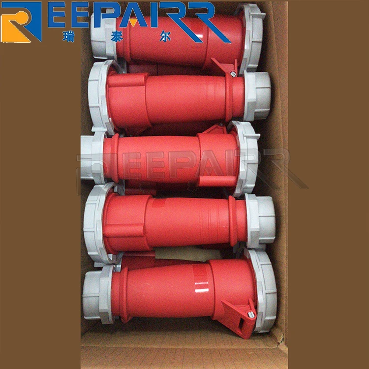 IP67 4P 32A Reefer Container Electrical Plug Socket for Refrigeration