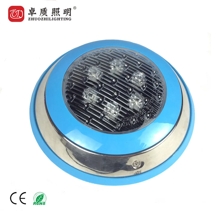 Hot-sale Waterproof AC12/24V RF Remote Control ABS LED Swimming Pool Wall Light Colorful