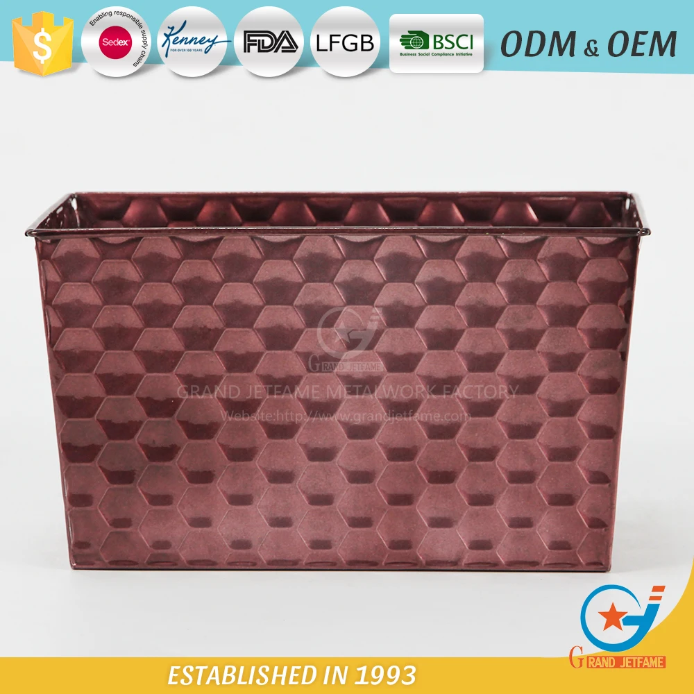 OEM wholesale garden embossed aquatic plants potted decoration flower pot