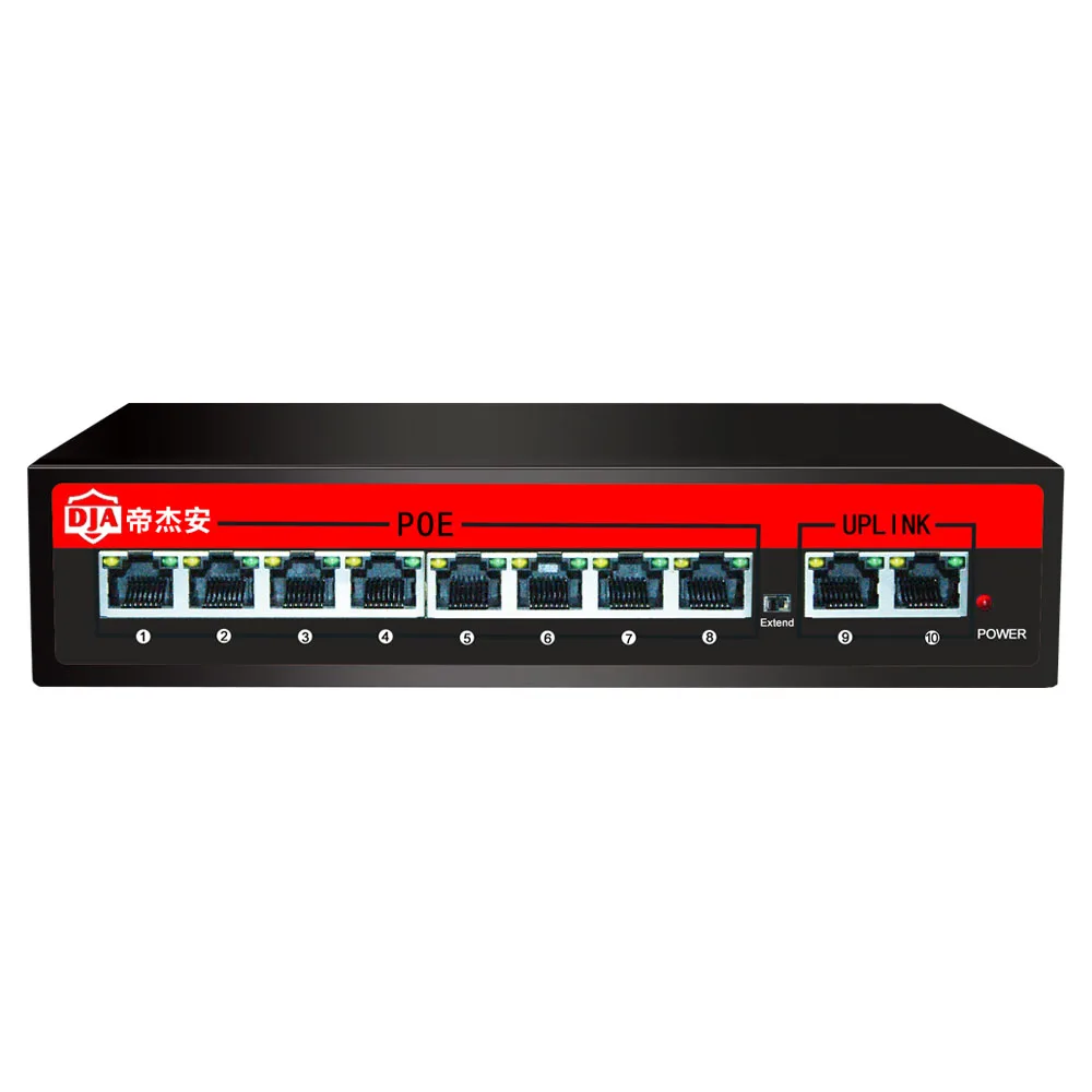 
Hot 8+2 port 10/100m poe switch multiple ethernet port for CCTV 