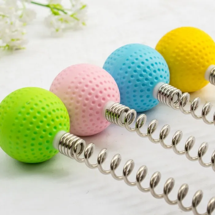 
Flexible handheld golf ball spring body massage hammer 