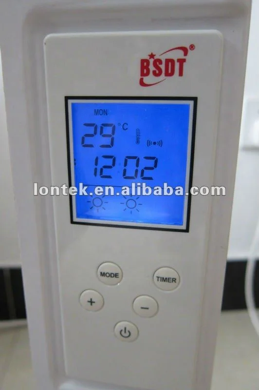Stylish Designer  1000W Energy Efficient Wall Mounted Electric dry Radiators with Timer Easy to use digital programmer