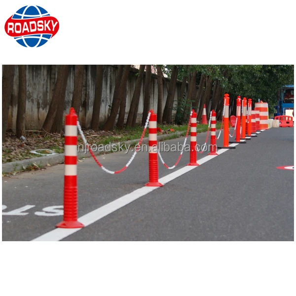 traffic flexible pu traffic delineator warning post for sale