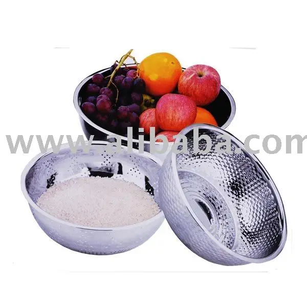 
3pcs gifts stainless steel rice sieve sets 