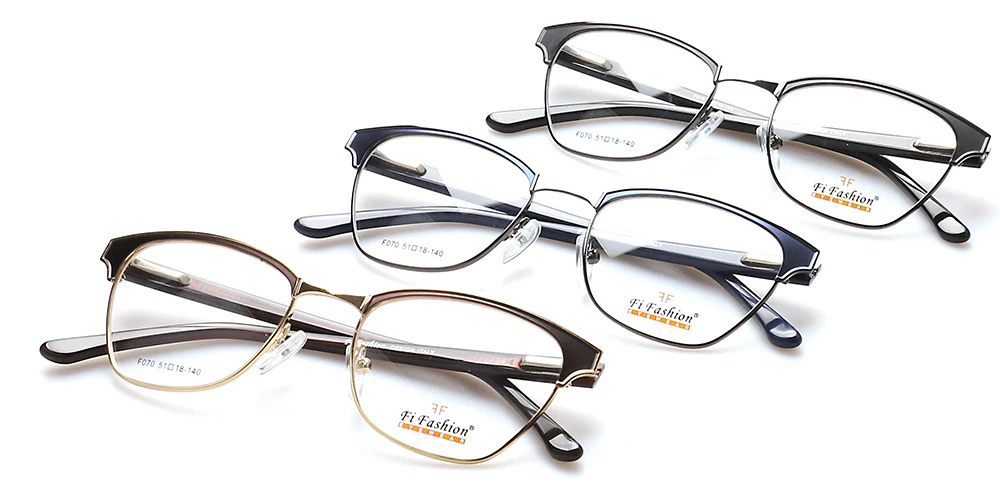 Hot sale stainless steel optical frames ready stock eyeglasses