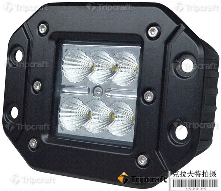 8PCS/LOT! 18W LED WORKING LAMP For 4x4 OFF ROAD ATV TRUCK BOAT UTV WORKLIGHT car accessories