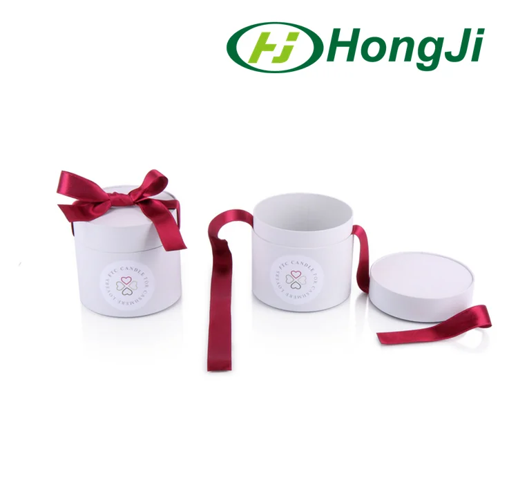 Luxury Velvet Wedding Cardboard Tube Gift Box Round Flower Box