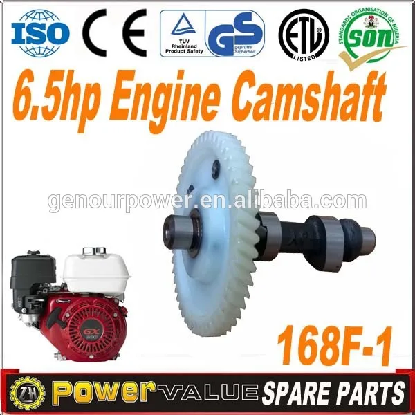 генератора двигателя использовать китай 168f-1 6.5hp двигатель ёелеза распределительного вала для продажи