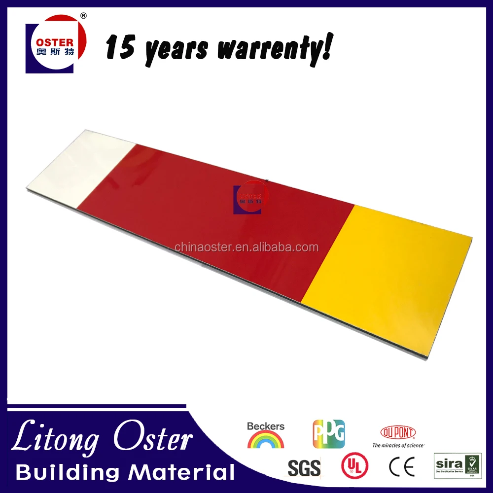 Aluminium Composite Panel Roof 4mm Board Gas Station ACP Sheet