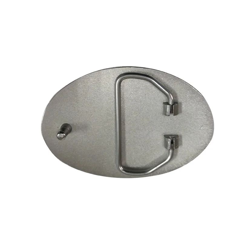 Custom design western cowboy old silver metal belt buckle