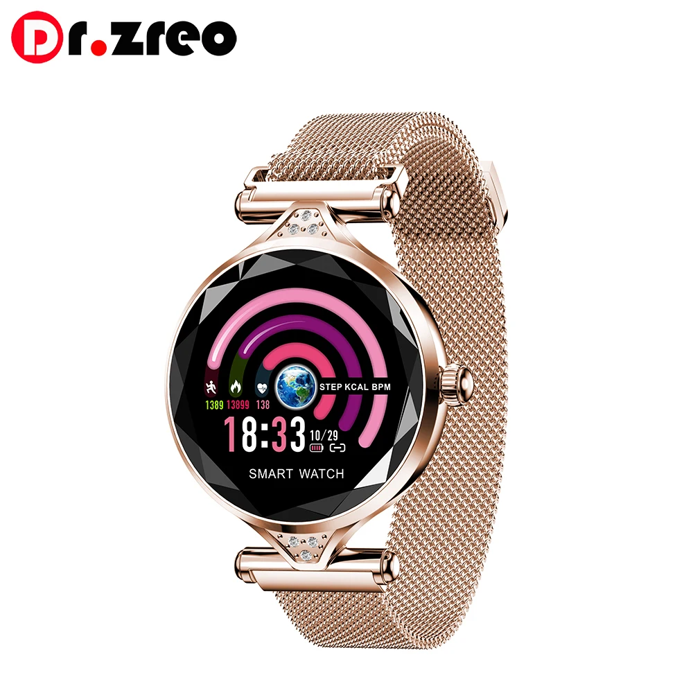 Juno H1 Lady Smart Bracelet Watch 2019 Elegant Women Waterproof Heart Rate Smart Wristband Physiological Cycle Health Tracker