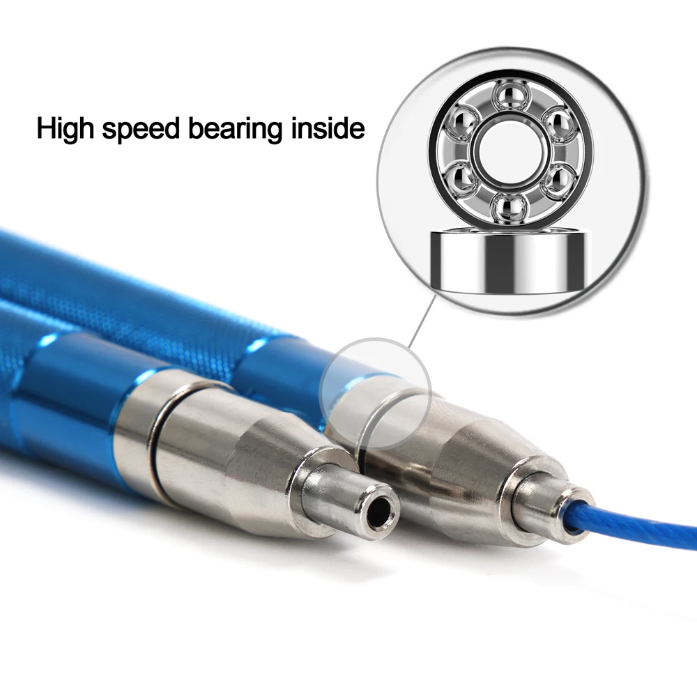 Новинка, фитнес-тренировочная алюминиевая металлическая Легкая самоблокирующаяся Регулируемая высокоскоростная Скакалка