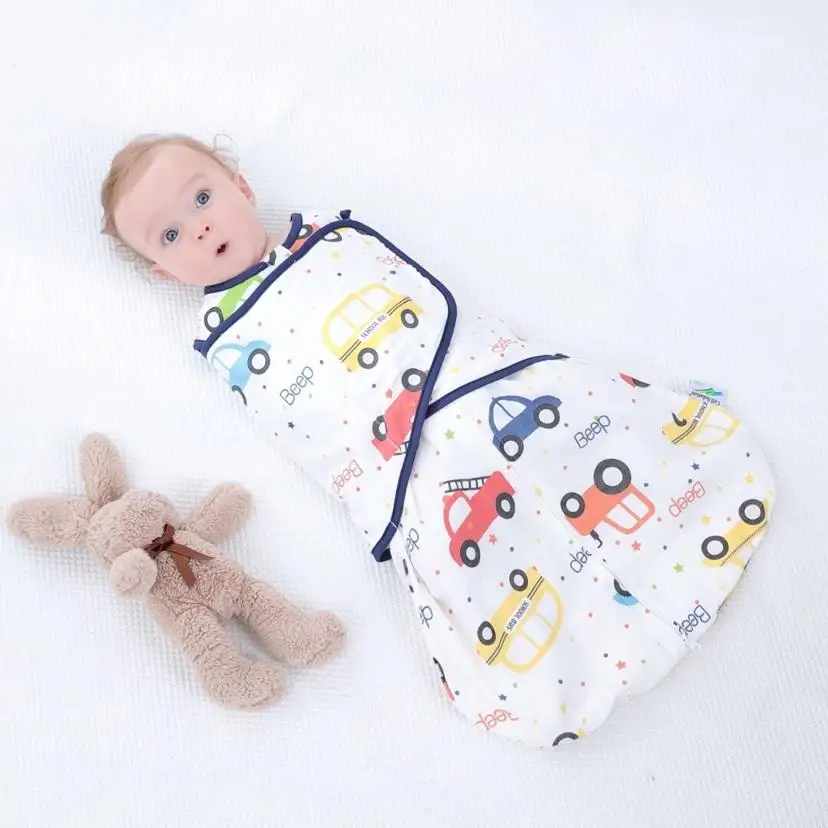 
2019 Nantong Factory muslin wraps organic baby swaddle cotton car newborn & infant baby swaddle wrap baby sleeping bag 