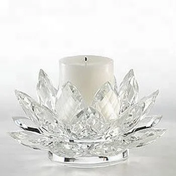 crystal lotus pillar holder design