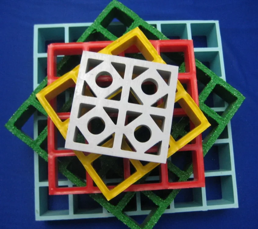 Высокая прочность стекловолокна GRP FRP решетки крышка