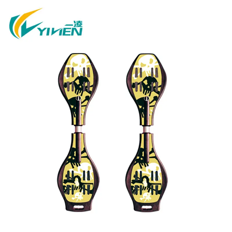 High quality fresh ABS wave skateboard with LED WHEEL