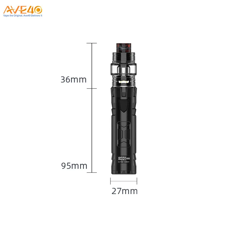 100% original e-cigarette Rincoe Mechman 80W Starter Kit Vape Pen With Single/Dual Mesh Coil Tank vape wholesale