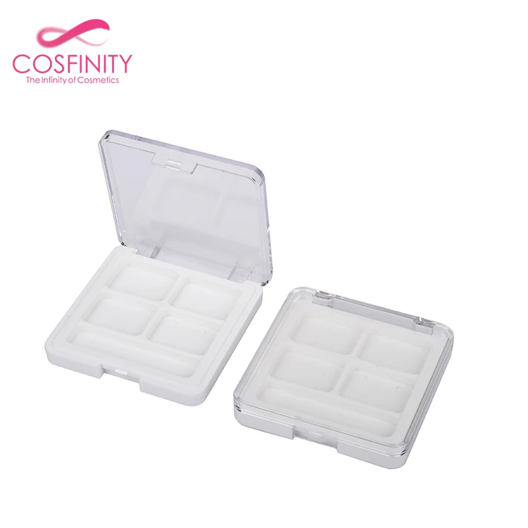 CP03-2488 Private label empty plastic blusher palette eye shadow container custom eyeshadow packaging