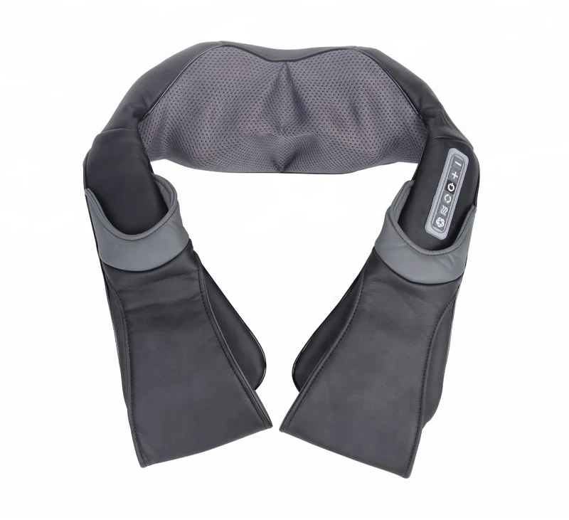 CE RoHS shiatsu cervical electric massage shawl with heat neck back plus massager