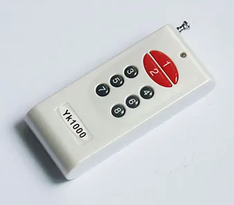 800m-1km YK1000 series Pearl White 1-Key 2-Key 4-Key 8-Key 10-Key 12-Key Wireless Remote Switch Module ASK On-Off Transmitter