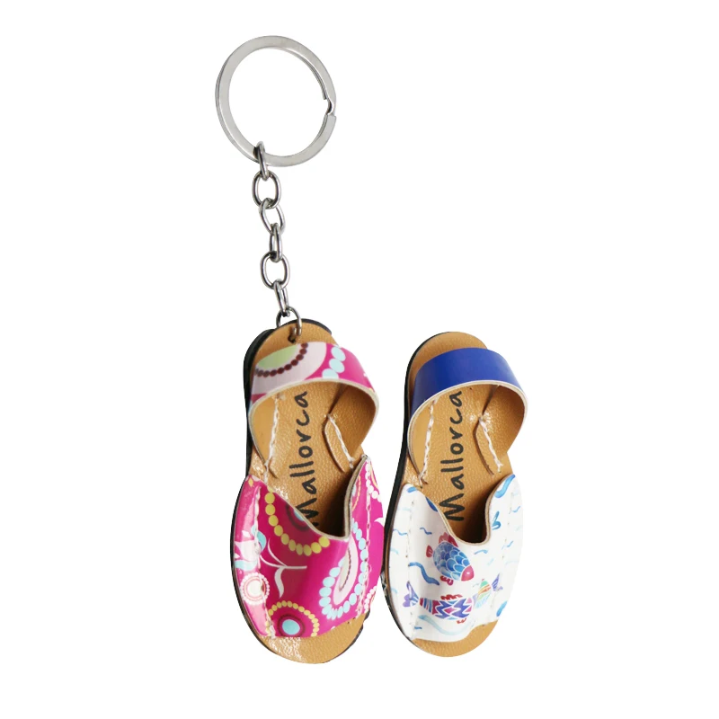 Wholesale New Products Blank 3D Leather Shoes Keychain With Custom Logo