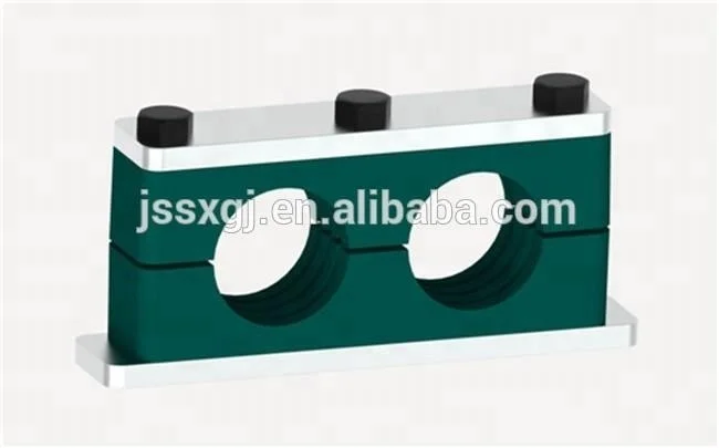 Stainless steel Heavy Duty Double Bolt hydraulic flexible Hose clamp
