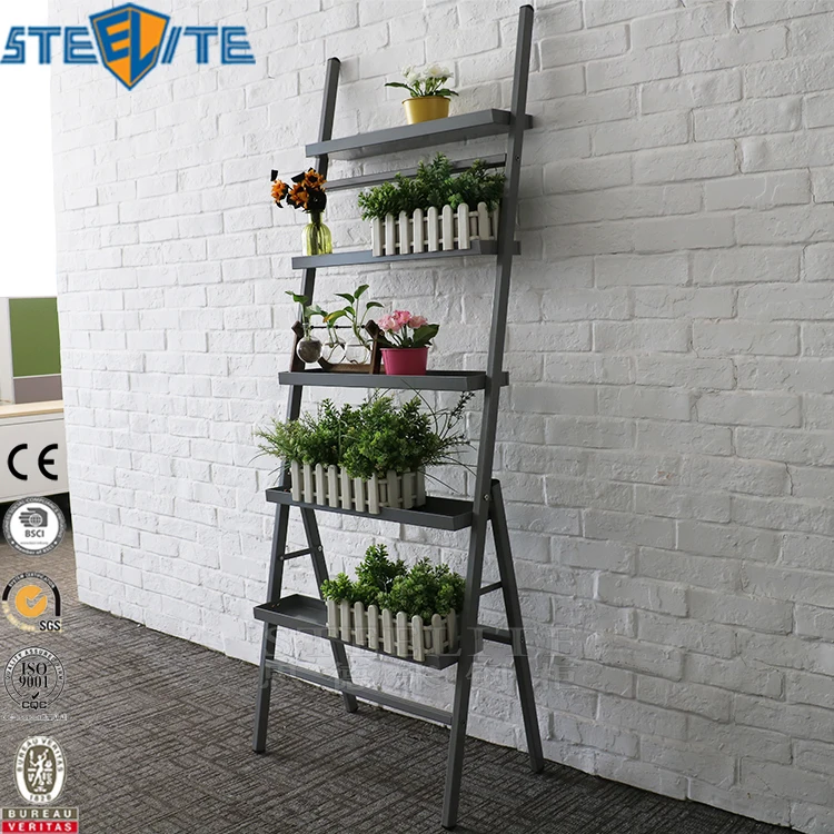 Модные прочные 5 ярусов цветок-шопа металлический Многоуровневое подставка для растений в