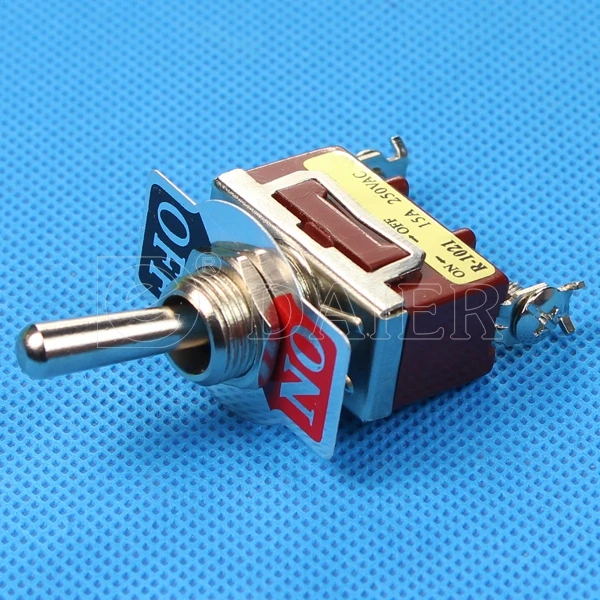 
15A 250V SPST 2 Pin ON-OFF 2 Way KN3(C) Single Pole Toggle Switch Orange 