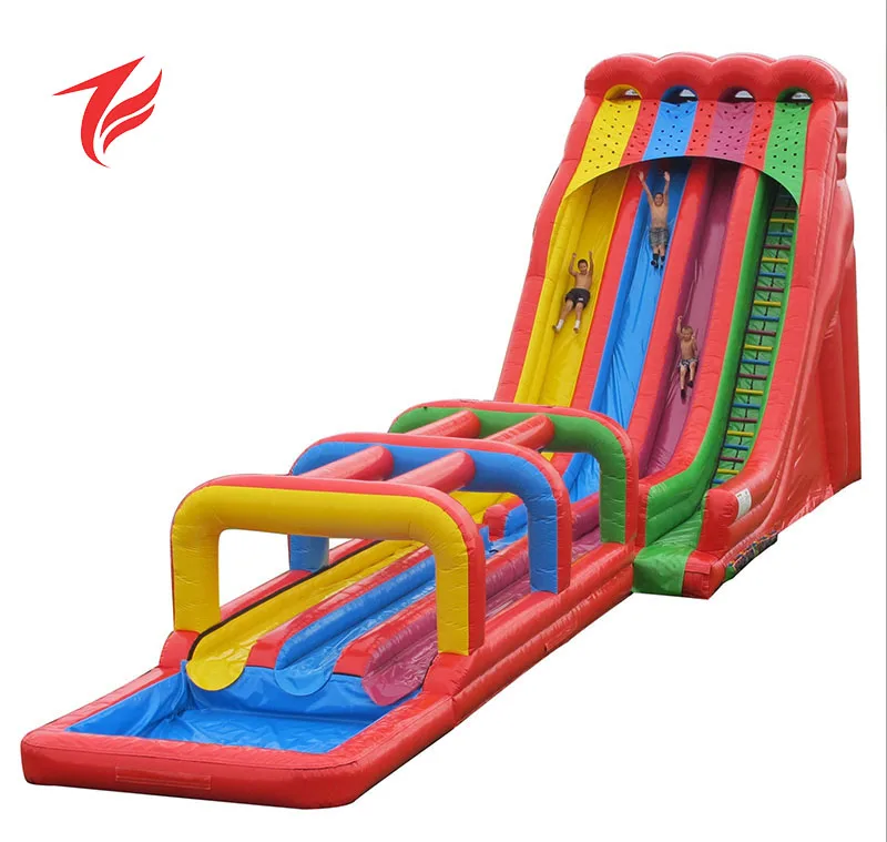 Wahoo Inflatable Triple Line Surf N Splash Water Slide cheap inflatable water slide clearance