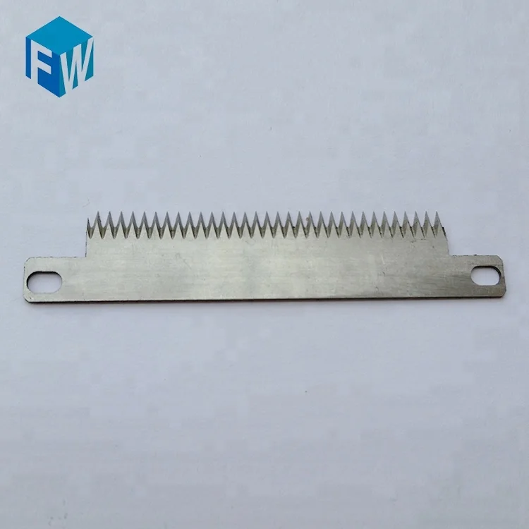 
Plastic film cutting serrated sealing blade tooth knife for packing machine 
