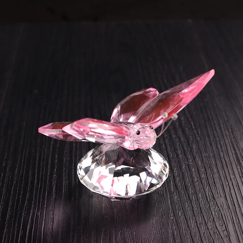 Wholesale wedding favor crystal butterfly figurine for decoration