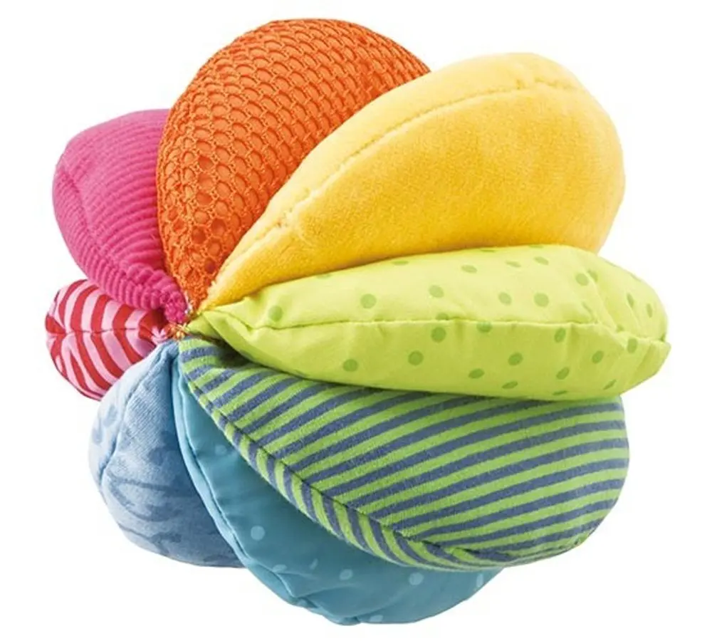 
Customized Machine Washable Baby Rainbow Fabric Ball 