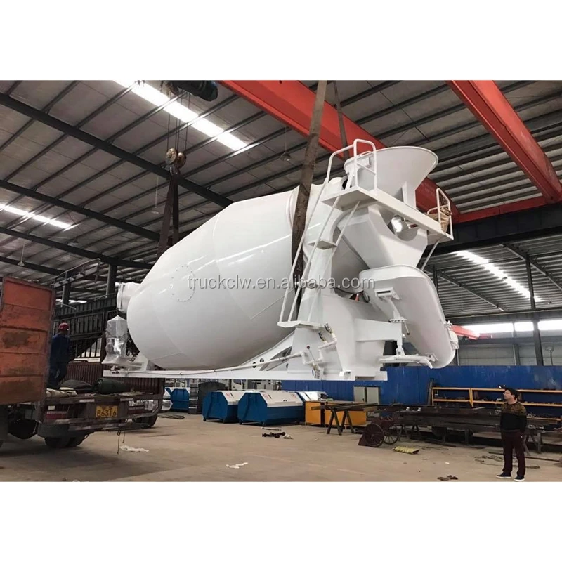 3cubic meter to 6 cubic meter concrete mixer pump truck install PMP hydraulic reducer and pump