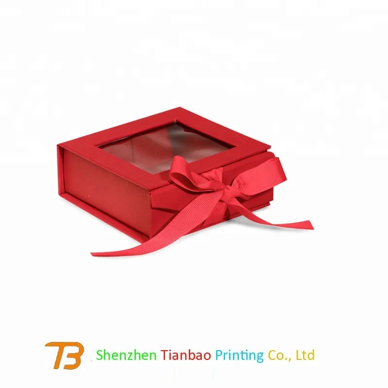 Beautiful design wedding door gifts packaging small mini paper gift box with ribbon
