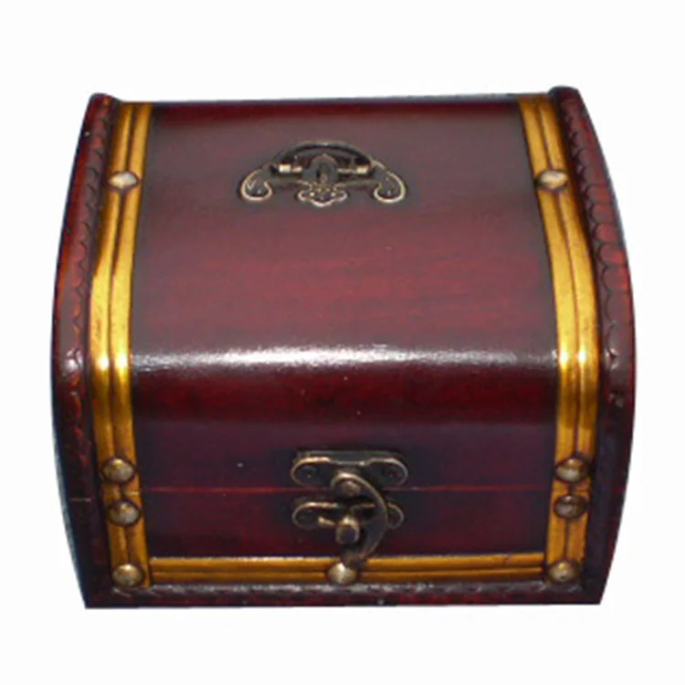 
Wholesale vintage wooden jewel case with handle 