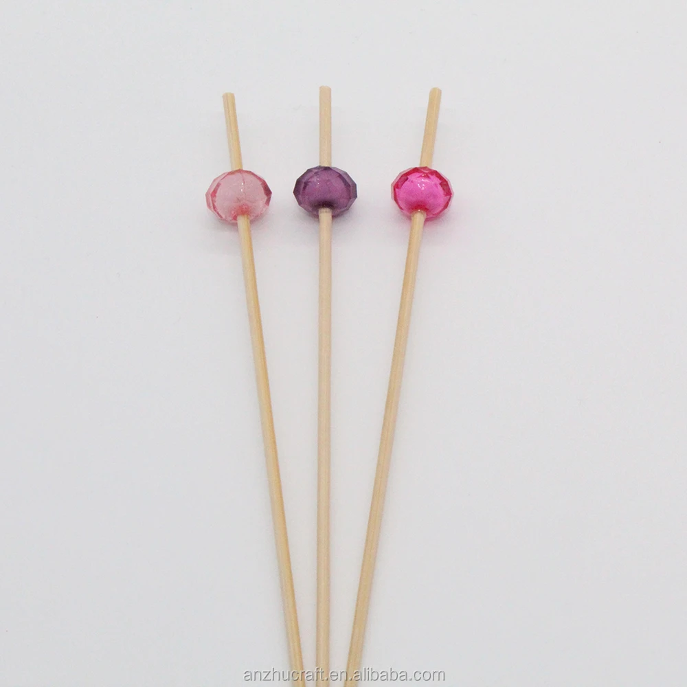 Wholesale decorative turkish wooden bamboo food picks kebab skewers