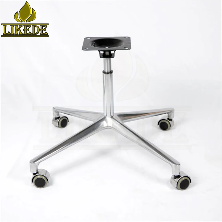 Factory outlets hot sale 4 feet swivel chair parts aluminum lounge chair swivel base revolving chair parts